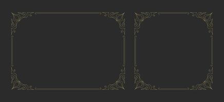 Decorative vintage ornament frame vector design element