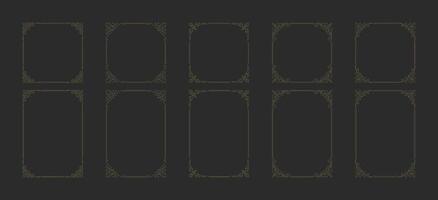 Decorative vintage ornament frames vector design elements set