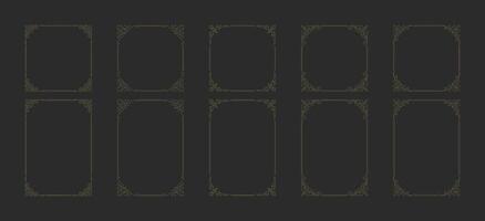 Decorative vintage ornament frames vector design elements set