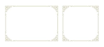 Decorative vintage ornament frame vector design element
