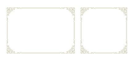 Decorative vintage ornament frame vector design element