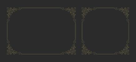 Decorative vintage ornament frame vector design element