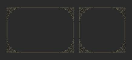 Decorative vintage ornament frame vector design element