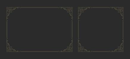 Decorative vintage ornament frame vector design element