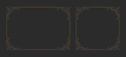 Decorative vintage ornament frame vector design element