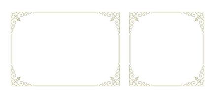 Decorative vintage ornament frame vector design element