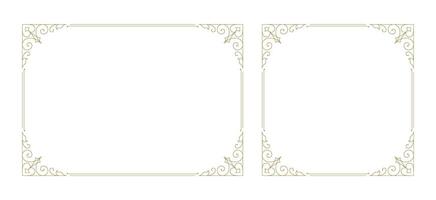 Decorative vintage ornament frame vector design element