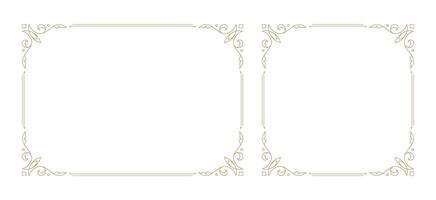 Decorative vintage ornament frame vector design element