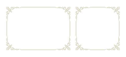 Decorative vintage ornament frame vector design element