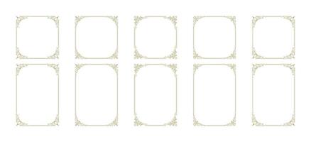 Decorative vintage ornament frames vector design elements set