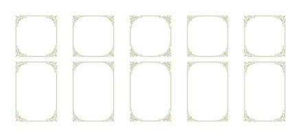 Decorative vintage ornament frames vector design elements set