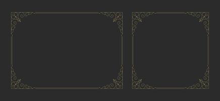 Decorative vintage ornament frame vector design element