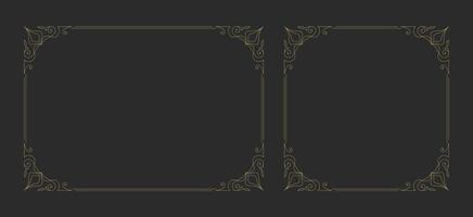 Decorative vintage ornament frame vector design element