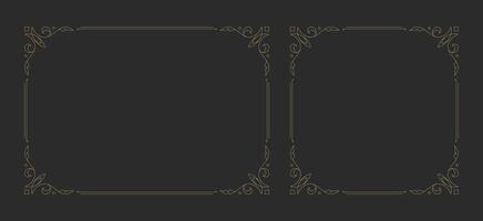 Decorative vintage ornament frame vector design element