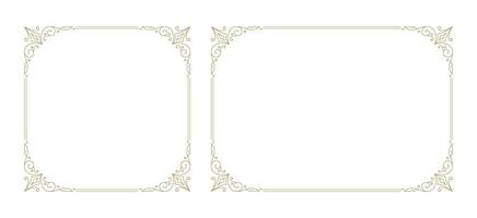 Decorative vintage ornament frame vector design element