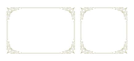 Decorative vintage ornament frame vector design element