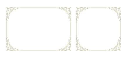 Decorative vintage ornament frame vector design element