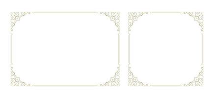 Decorative vintage ornament frame vector design element