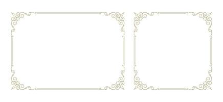 Decorative vintage ornament frame vector design element