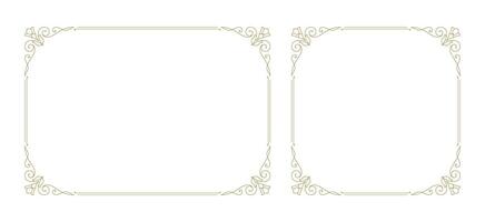 Decorative vintage ornament frame vector design element