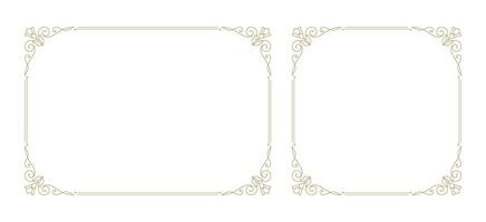 Decorative vintage ornament frame vector design element