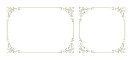 Decorative vintage ornament frame vector design element