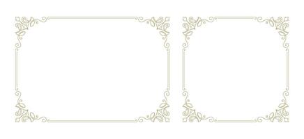 Decorative vintage ornament frame vector design element