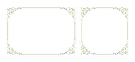 Decorative vintage ornament frame vector design element