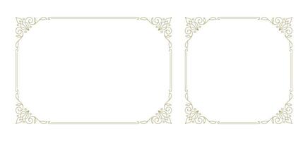 Decorative vintage ornament frame vector design element