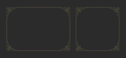 Decorative vintage ornament frame vector design element