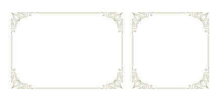 Decorative vintage ornament frame vector design element