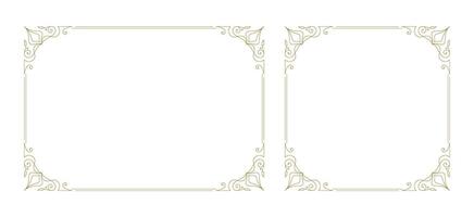 Decorative vintage ornament frame vector design element