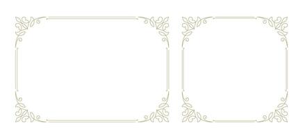Decorative vintage ornament frame vector design element