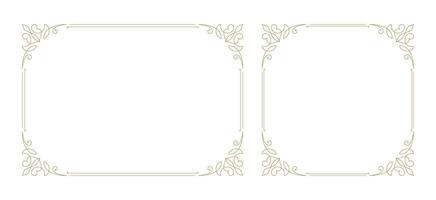 Decorative vintage ornament frame vector design element