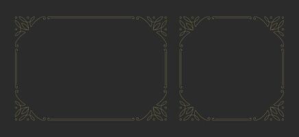 Decorative vintage ornament frame vector design element