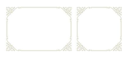 Decorative vintage ornament frame vector design element