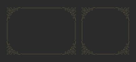 Decorative vintage ornament frame vector design element