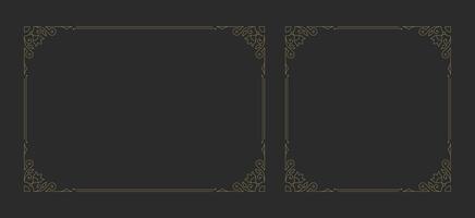 Decorative vintage ornament frame vector design element