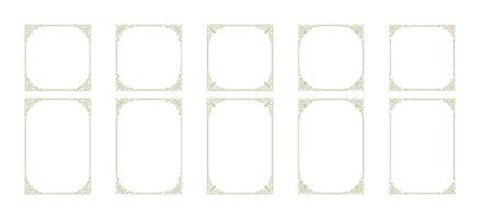 Decorative vintage ornament frames vector design elements set
