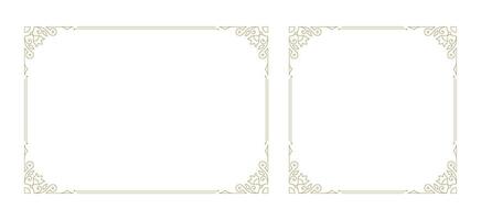 Decorative vintage ornament frame vector design element