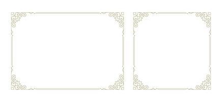 Decorative vintage ornament frame vector design element