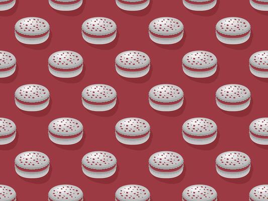 macaroon food vector pattern sugar cream pastry sweet colorful bakery eat dessert menu homemade cake