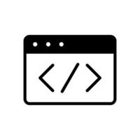 coding icon symbol vector template