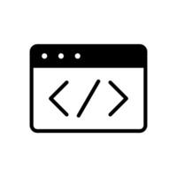 coding icon symbol vector template