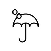 paraguas icono símbolo vector modelo