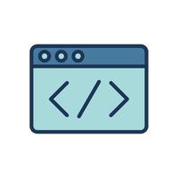 coding icon symbol vector template