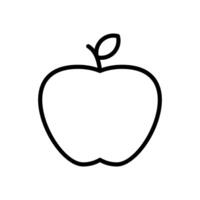 manzana icono símbolo vector modelo