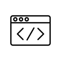 coding icon symbol vector template