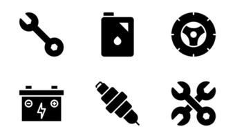 car repair icon symbol vector template collection