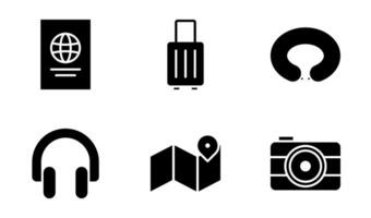 Travel icon symbol vector template collection